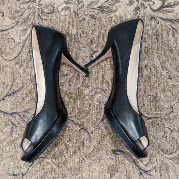 Like NEW PRADA 3.5" Open Toe Heels - Picture 1 of 7